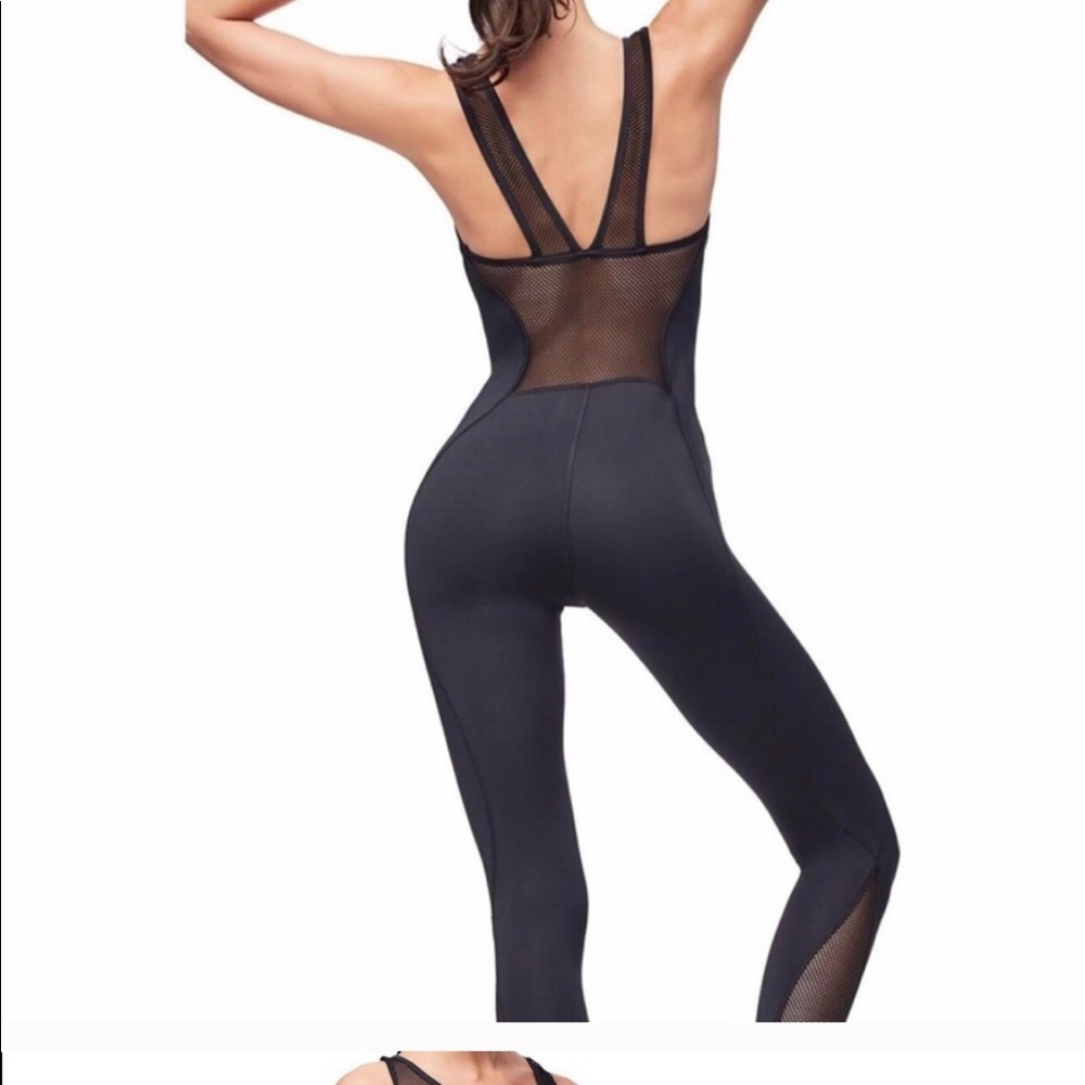 Good American Mixed Mesh Training Jumpsuit-Nwt - image 2